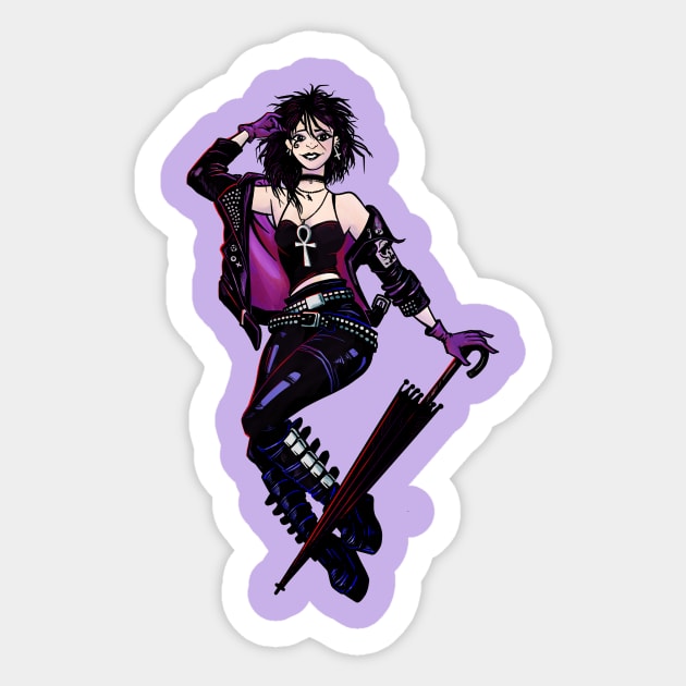 Death sandman Sticker by Holly_Pierson_Art